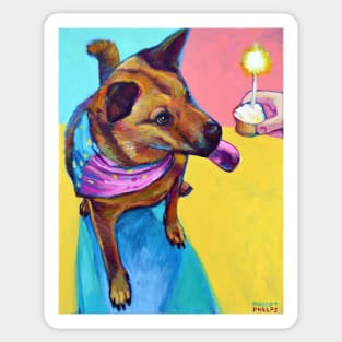 Party CAROLINA DOG with Cupcake. YUM! Sticker